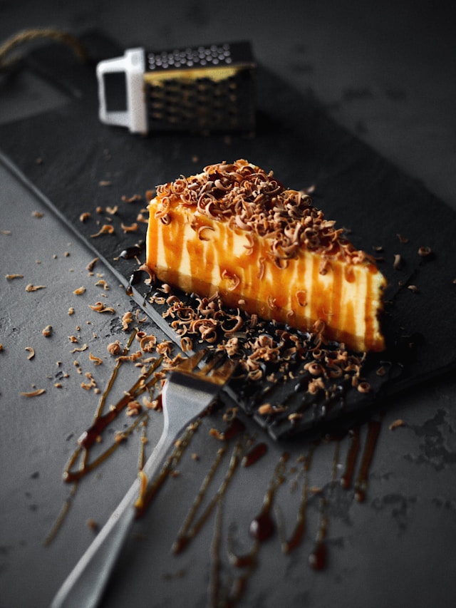 Tarta de queso con chocolate